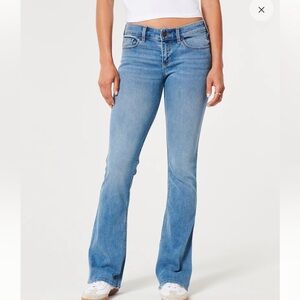 Hollister Low Rise Medium Wash Boot Jeans